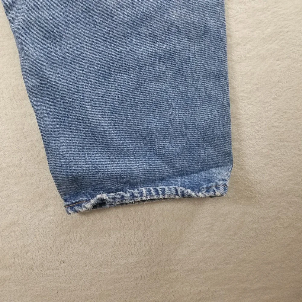 Levi Strauss 501 Jeans Mens Light Wash Button Fly Straight Leg Denim‎ Pants XX